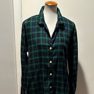J Crew Women Pajamas Green‎ Black - Size S.